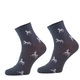 WAHLSTEN ANKLE SOCKS HORSEPATTERN, GREY